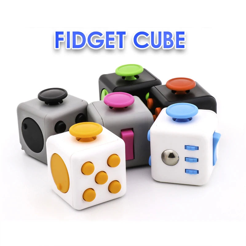 Decompression Toy Hand Pinching Venting anti Irritability Anxiety 6Sided Playable Decompression Finger Tip Dice Magic Cube