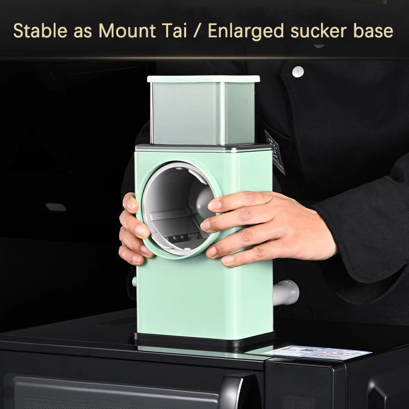 Home Multifunction Vegetable Slicer Manual Grater Vegetable Chopper 3 in 1 round Cutter Potato Spiralizer Kitchen Accessories